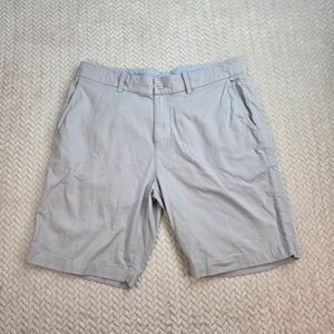 tasc Performance Mens Tailored Bamboo Cotton Chino Shorts Gray Size 33